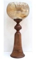 Harp & Finial Puri Decorative Candle Holder