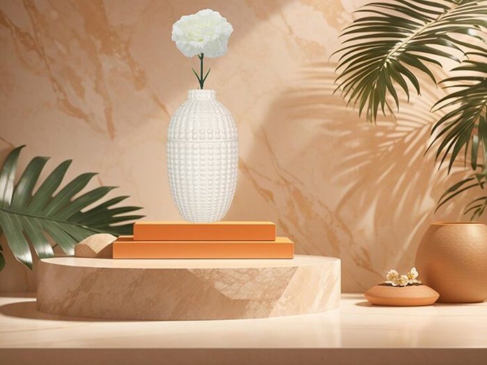 Artificial White Carnation Flower