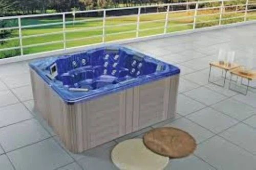 Steamers India Acrylic Tranquil Spa Jacuzzi Bathtub, Color : Ivory