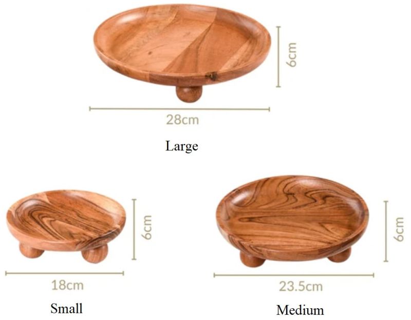 Wooden Round Serving Platter
