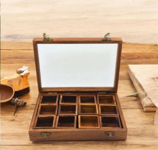 Wooden Spice Box