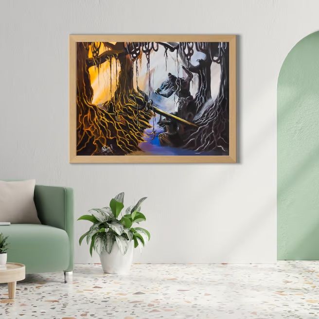 Divine Lord Shiva Captivating Mystical Forest Scene