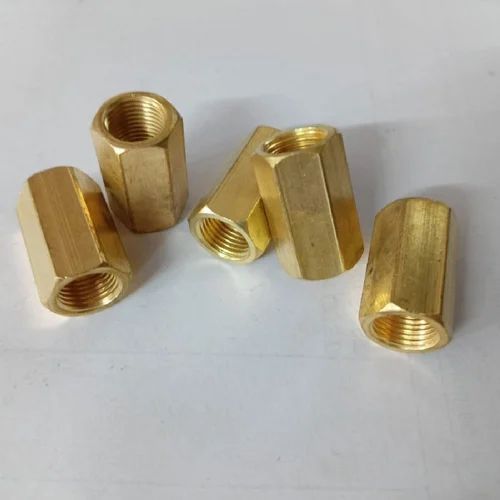 M10 Golden Hexagonal Brass Hex Nut