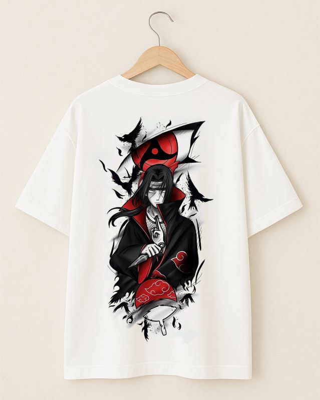 Unisex Anime Print Oversized T Shirt
