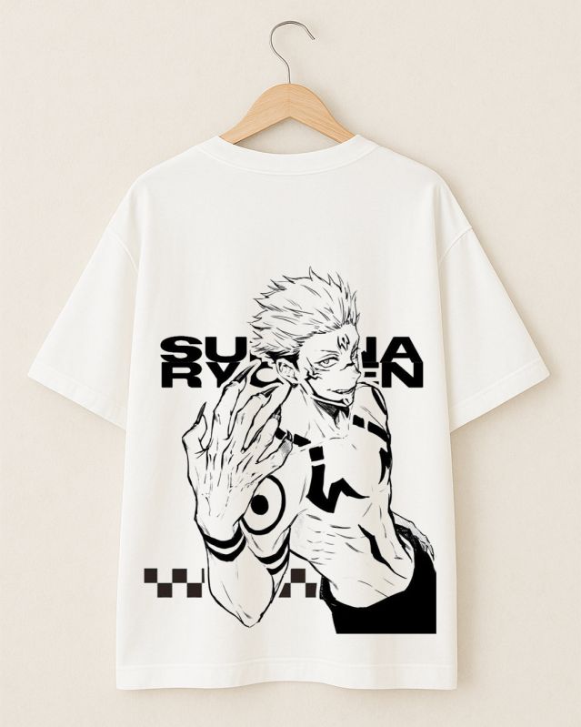 Unisex White Oversized T Shirt