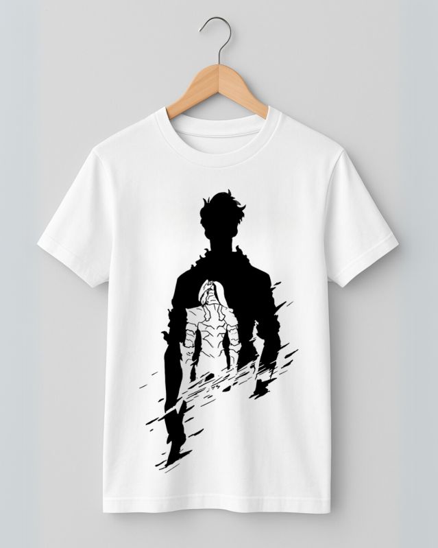 Unisex White Round Neck Regular Fit T Shirt