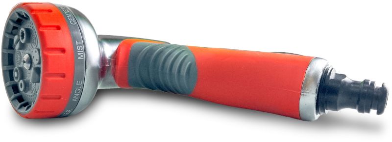 Zephyr/avagard 9 Mode Metal Spray Nozzle Red & Silver (ZSP008)