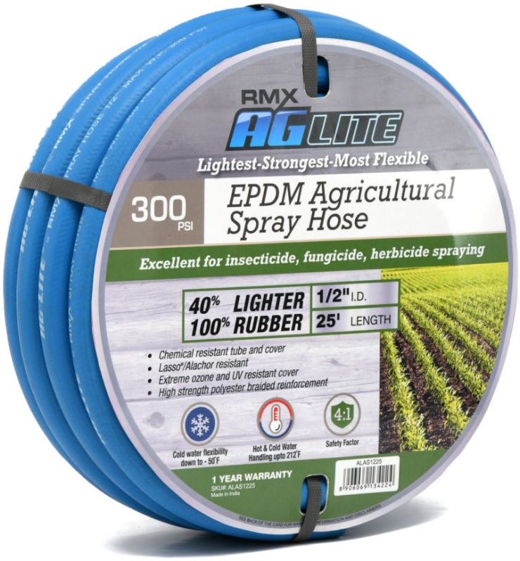 Zephyr Rubber Agriculture Spray Hose 13mm X 30m With Fittings (AS1330)