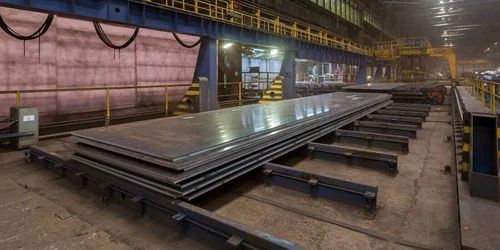 Polished Rectangular Mild Steel Plate, Color : Silver for Industrial