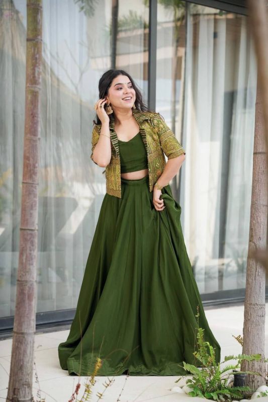 Green Koti Gown