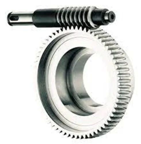 Polished Stainless Steel Worm Wheel Gear Casting, Color : Silver
