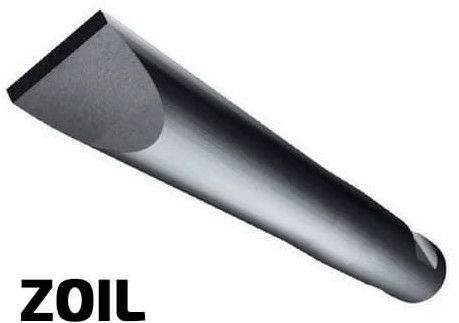 Zoil Iron Rock Breaker Chisel 75mm, Color : Black, Grey
