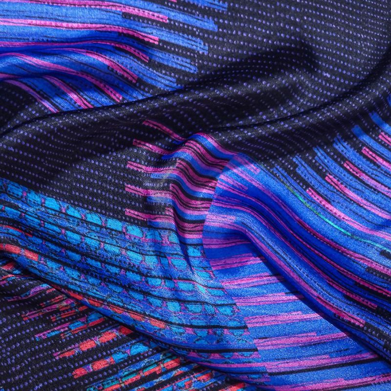 Shining Purple Printed Fabric