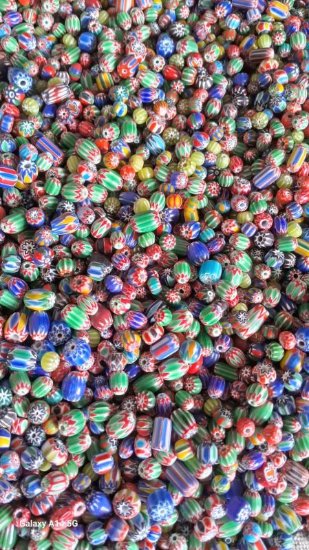 Attractive Chevron Glass Beads