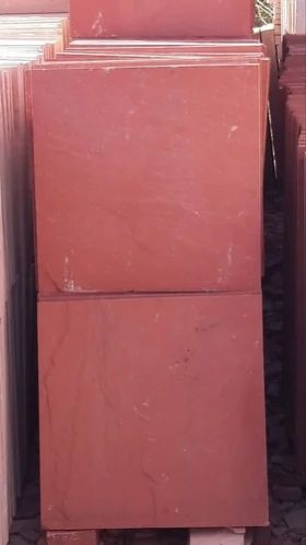 Polished 12mm Dholpur Red Sandstone Slab for Construction