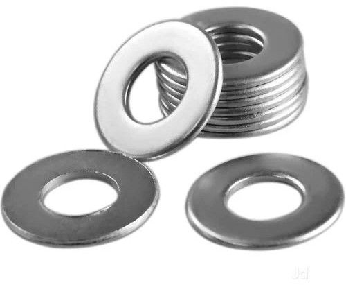 Mild Steel Flat Washer, Color : Silver