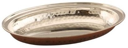 Polished stainless steel serving platter Multisize for Home