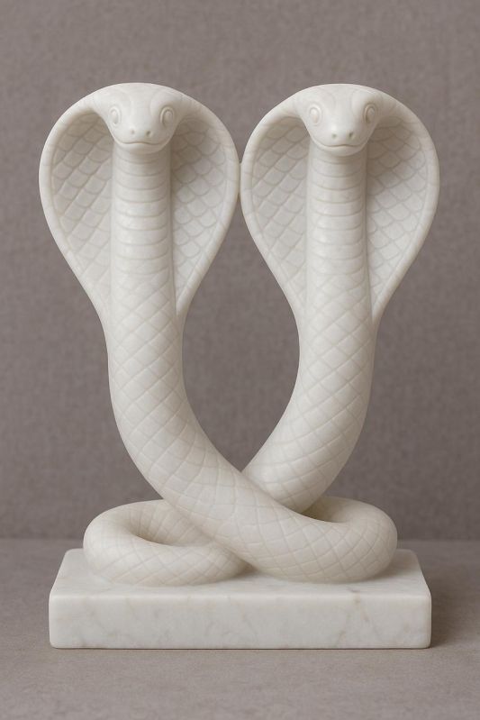 Marble Naag Devta Statue