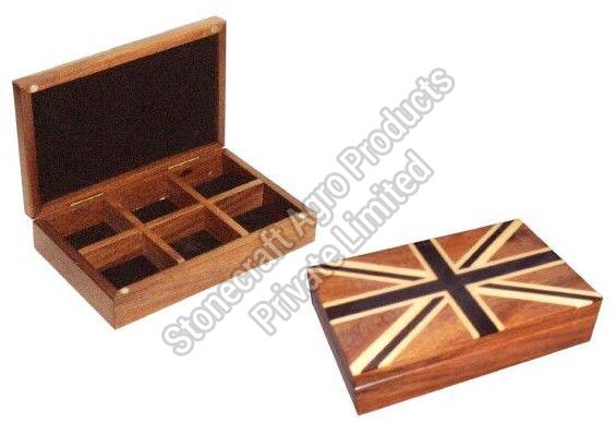 6 Compartment Wood Dry Fruit Box