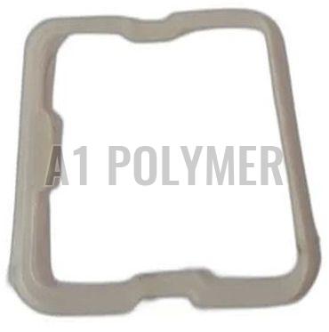 White Square Silicone Rubber Gasket