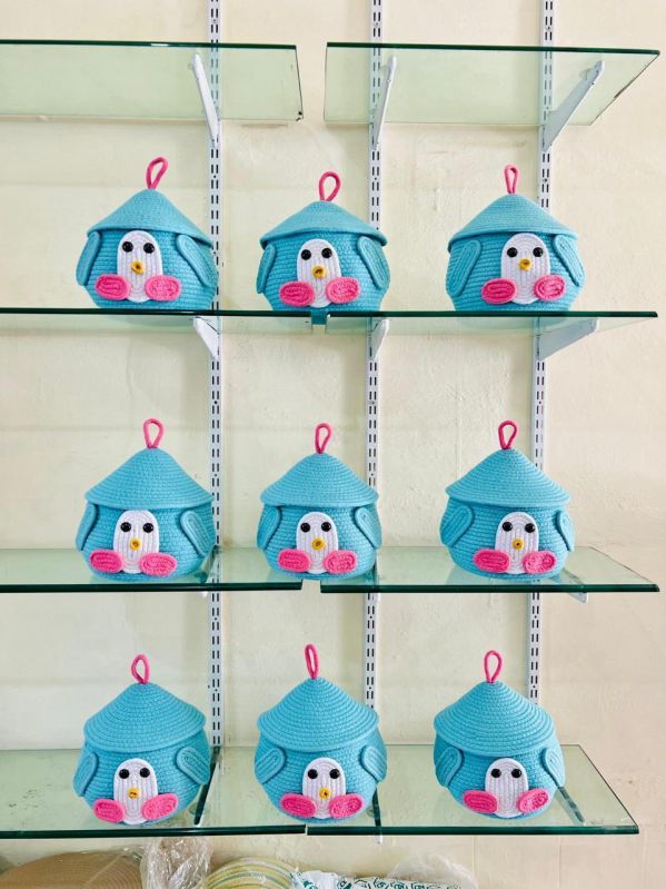 Matka Shape Cloth Basket