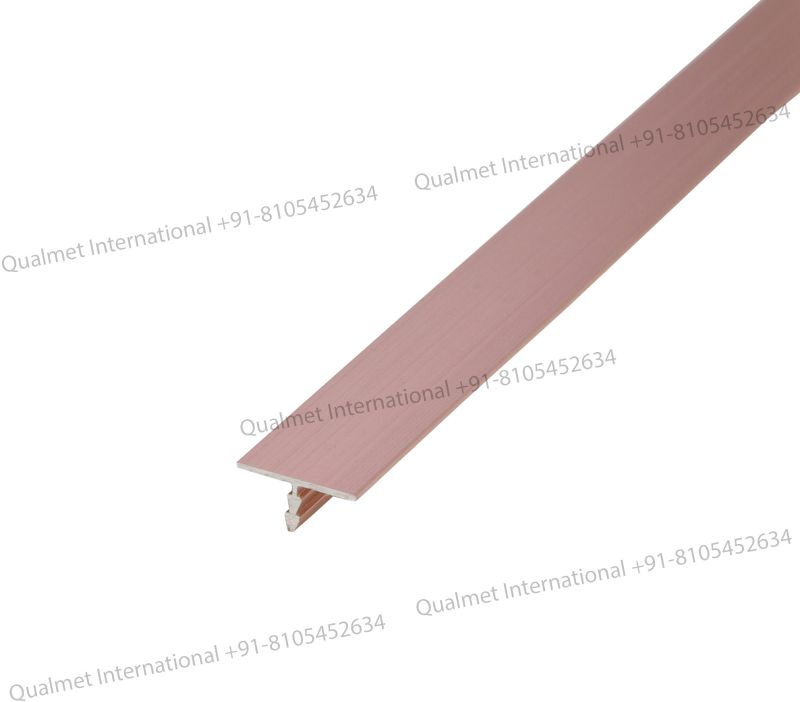 Aluminium T Patti/Profile- 22mm- Rose Gold