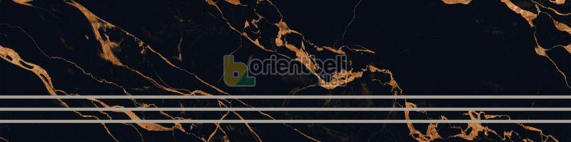 300x1200mm Groove Portoro Black Step Marble