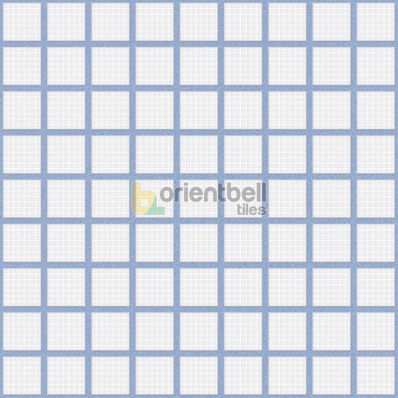 300X300mm Mosaic Cool Blue Roof Tile