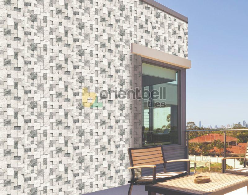 300X600mm Craftclad Stone Square Grey LT Wall Tile