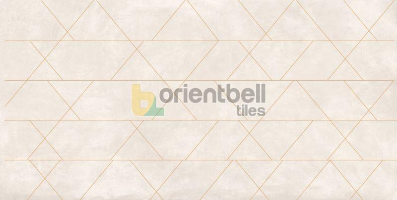600x1200mm Rocker Line Art Beige HL Floor Tile