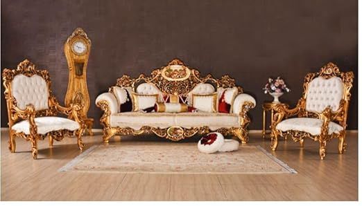 5 Seater Solid Sheesham Wooden Sofa Set