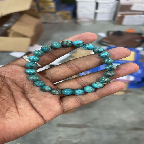 Gemstone African Turquoise Bracelet for Fashion Accessory