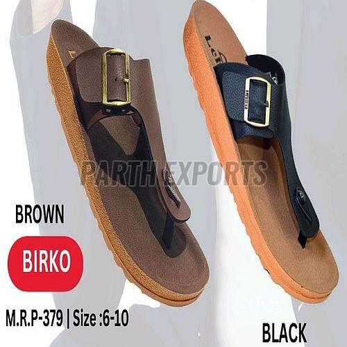 Birko Mens Brown Plain EVA Slipper