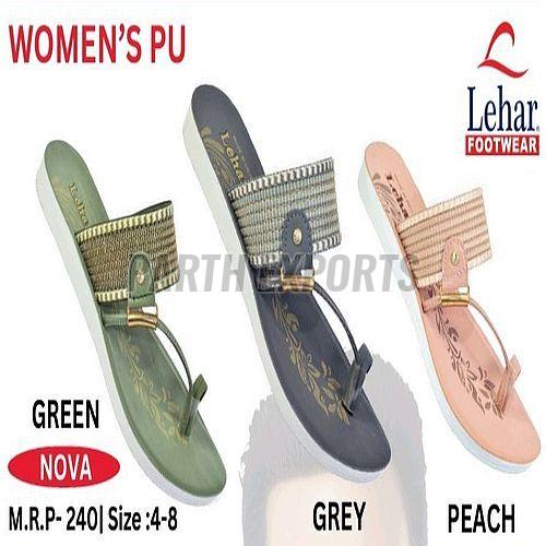 Nova Ladies PU Leather Slipper