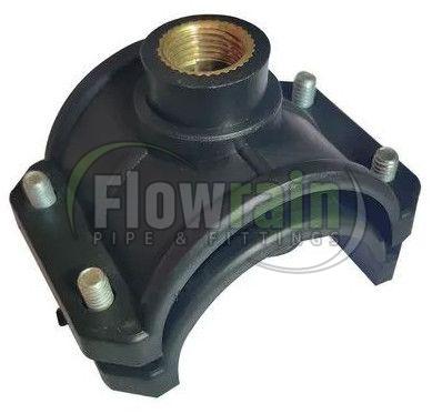 140 Mm PP Brass Threaded Black Service Saddle