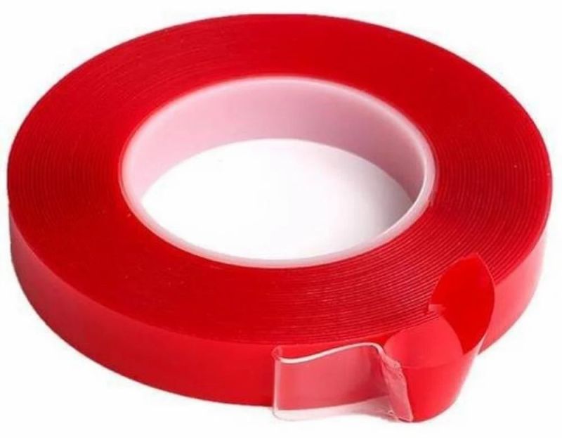 Double Sided Red Polyester Tape