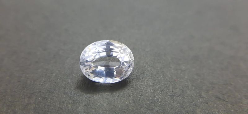 6 Carat Natural White Zircon Gemstone