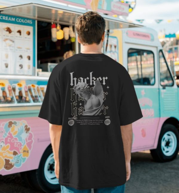 Hacker Mode” Oversized Tee