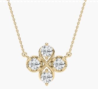1 Carat Round Diamond Travisca Fashion Womens Pendant