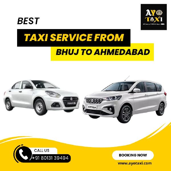 Taxi Services In Bhuj to Ahmedabad