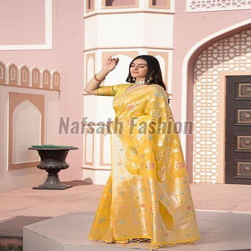 Zari Work Soft Banarasi Katan Silk Saree