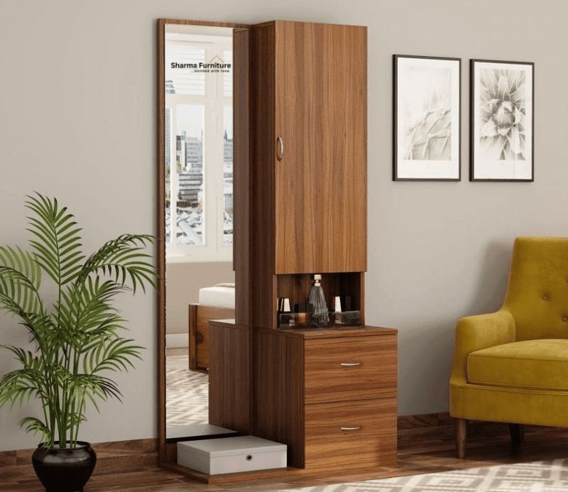 Engineered Wood Dressing Table with Mirror
