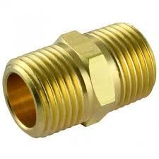 5 Inch Brass Hex Nipples