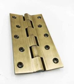 Polished 5x1.1/2x3/16 Tapered Brass Railway Hinges, Length : 5inch