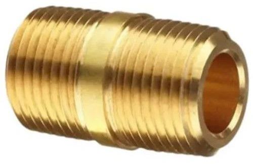 Brass Close Hex Nipple, For Plumbing Pipe