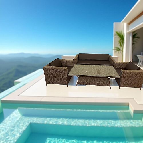 The Oasis Lounge Five Seater Dining Set