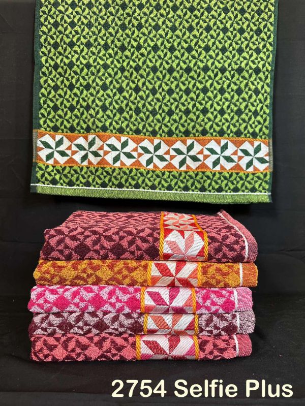 Flower Printed Cotton Bath Towel