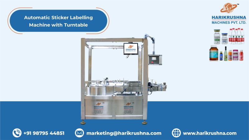 Automatic Sticker Labelling Machine With Turntable