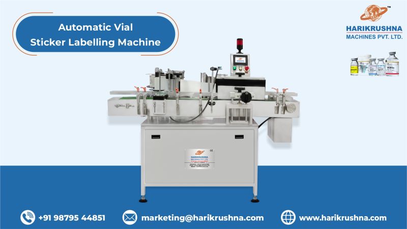 Automatic Vial Sticker Labelling Machine