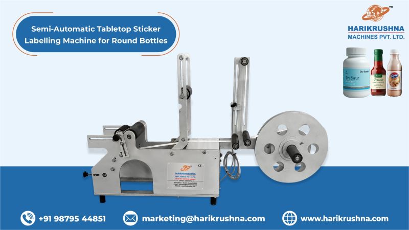Round Bottle Sticker Labelling Machine